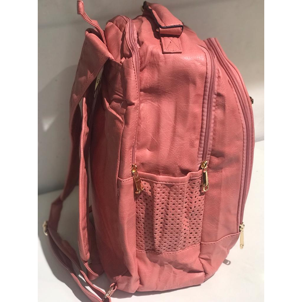 Mochila Bolsa Feminina Couro Grande Escolar-Trabalho-Viagem ENVIOU EM 24/H