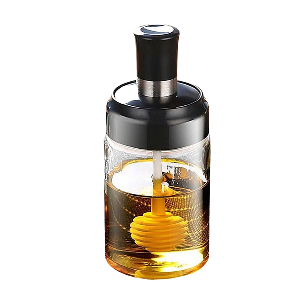 Porta Mel De Vidro Meleira Com Pegador Doce