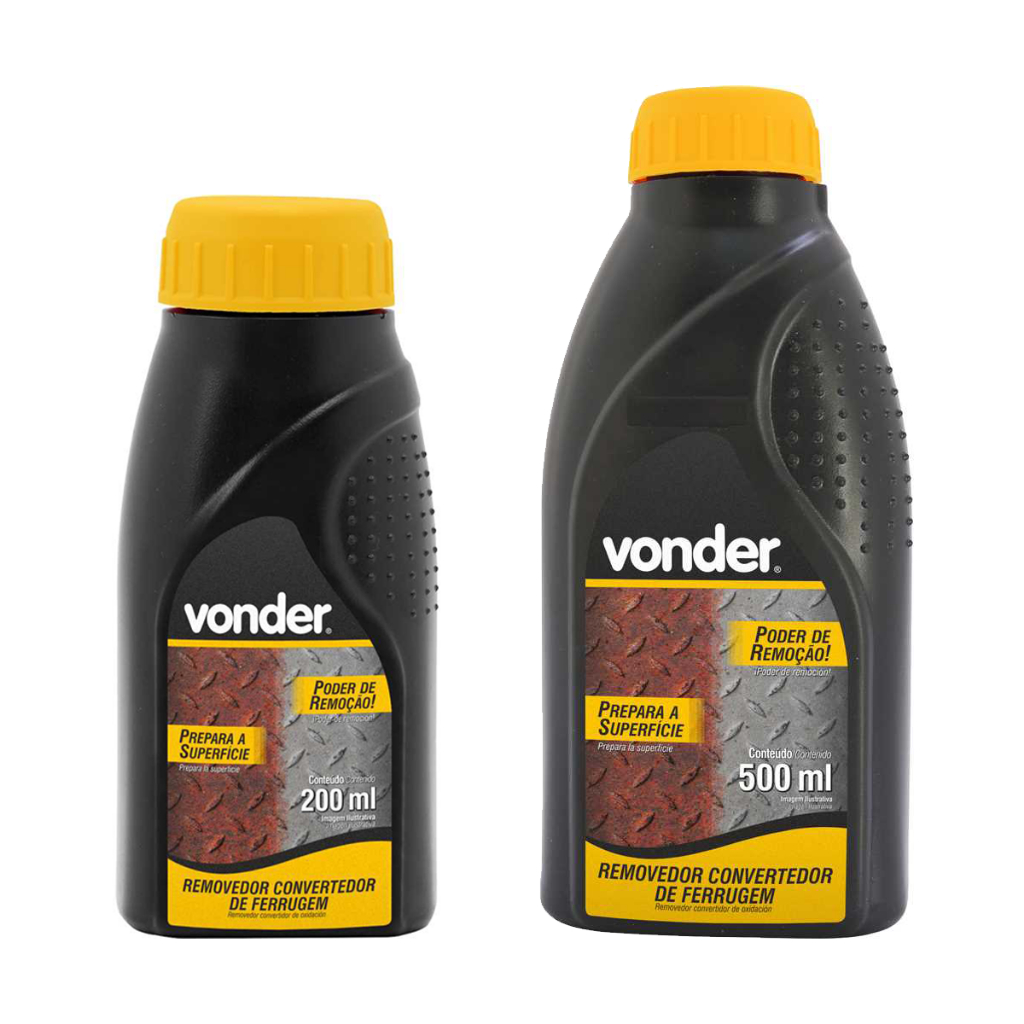 Removedor convertedor de ferrugem 200ml | 500ml | 1L VONDER ORIGINAL