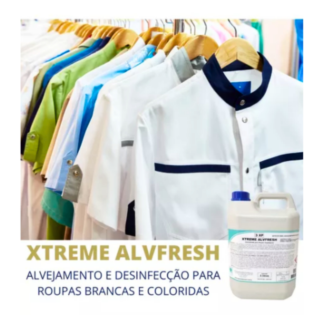 Alvejante Para Roupas Brancas E Coloridas Xtreme Alvfresh L Tira Manchas De Suco Caf Urina