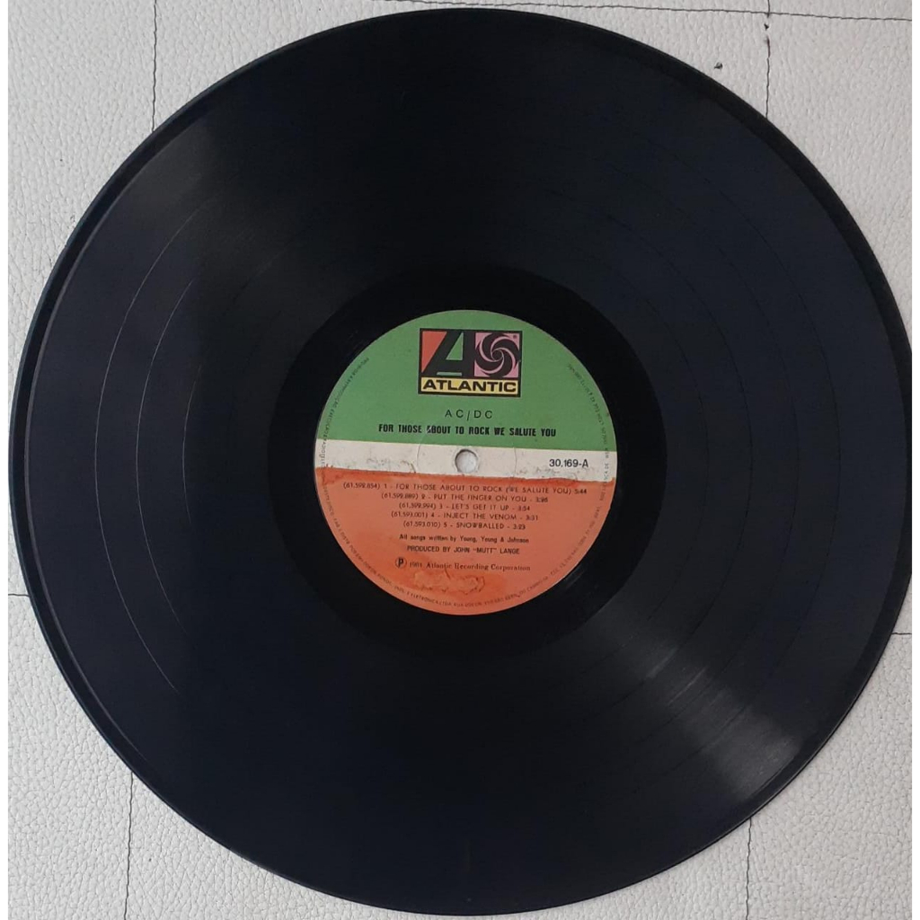 LP Vinil AC/DC - For Those About to Rock (1981) - SEM CAPA | Shopee Brasil