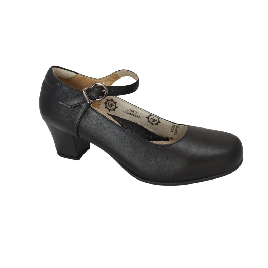 Sapatilha de Dança Gaúcha Prenda Confort Couro