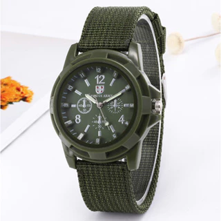 Relógio De Homens Do Exército De Nylon Tecido Canvas Strap Militar Relógios De Quartzo Masculinos Casual Fresco Esporte Round