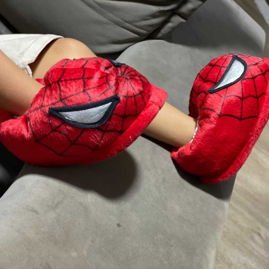 Pantufa 3D Homem Aranha Infantil e Adulto