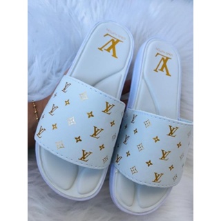 Chinelo Louis Vuitton Azul Marinho