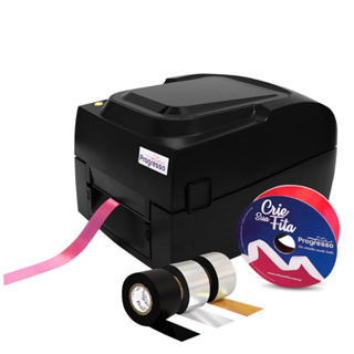 Combo 1 Impressora para Personalizar Fitas Bivolt + 50 Fitas de Cetim + 16 Filme