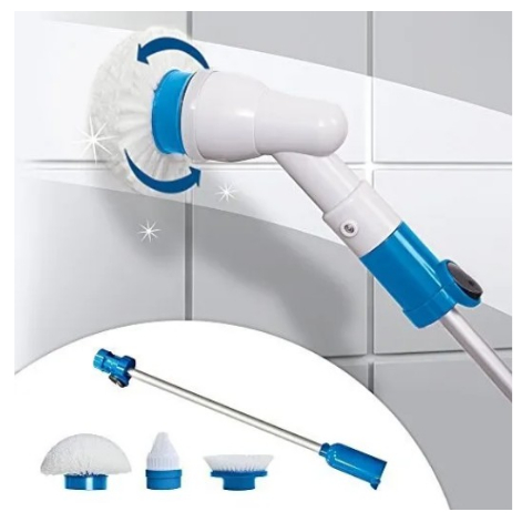 Escova De Limpeza Ajustável Janela Banheiro e Cozinha Ferramenta Recarregável
