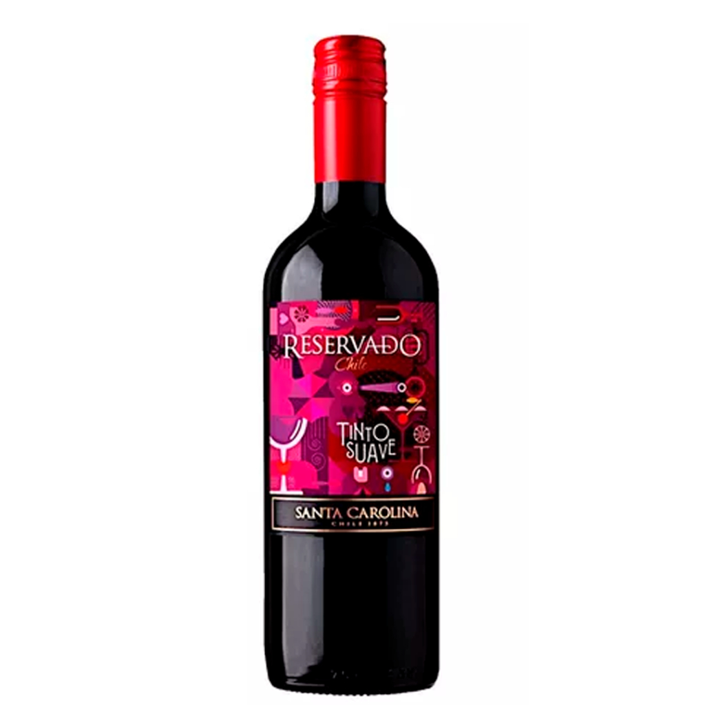 Vinho Tinto Suave Chileno Reservado 750ml Santa Carolina | Shopee Brasil