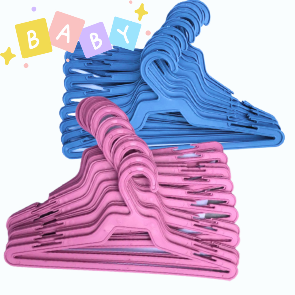 Kit Conjunto Cabide Infantil Rosa e Azul - 50 Unidades | Shopee Brasil