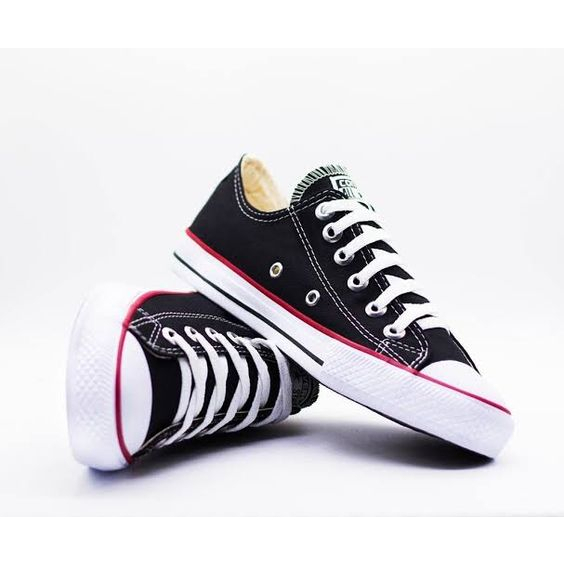 Tênis converse All Star casual preto e branco masculino feminino