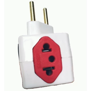 Adaptador De Tomada Benjamin Cubo 10a/20a Kit 100 Peças Plugue Pino