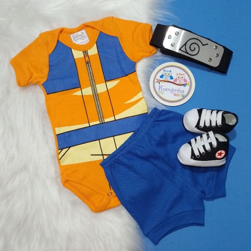 Body Bebê Naruto Akatsuki Nuvem - Babydress – Roupas infantis de bebê,  menino e menina