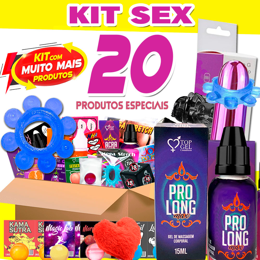 Kit Sex Shop 20 Produtos Eróticos Sexy C Gel Lubrificante Casal Melhor Preço Shopee Brasil 5141