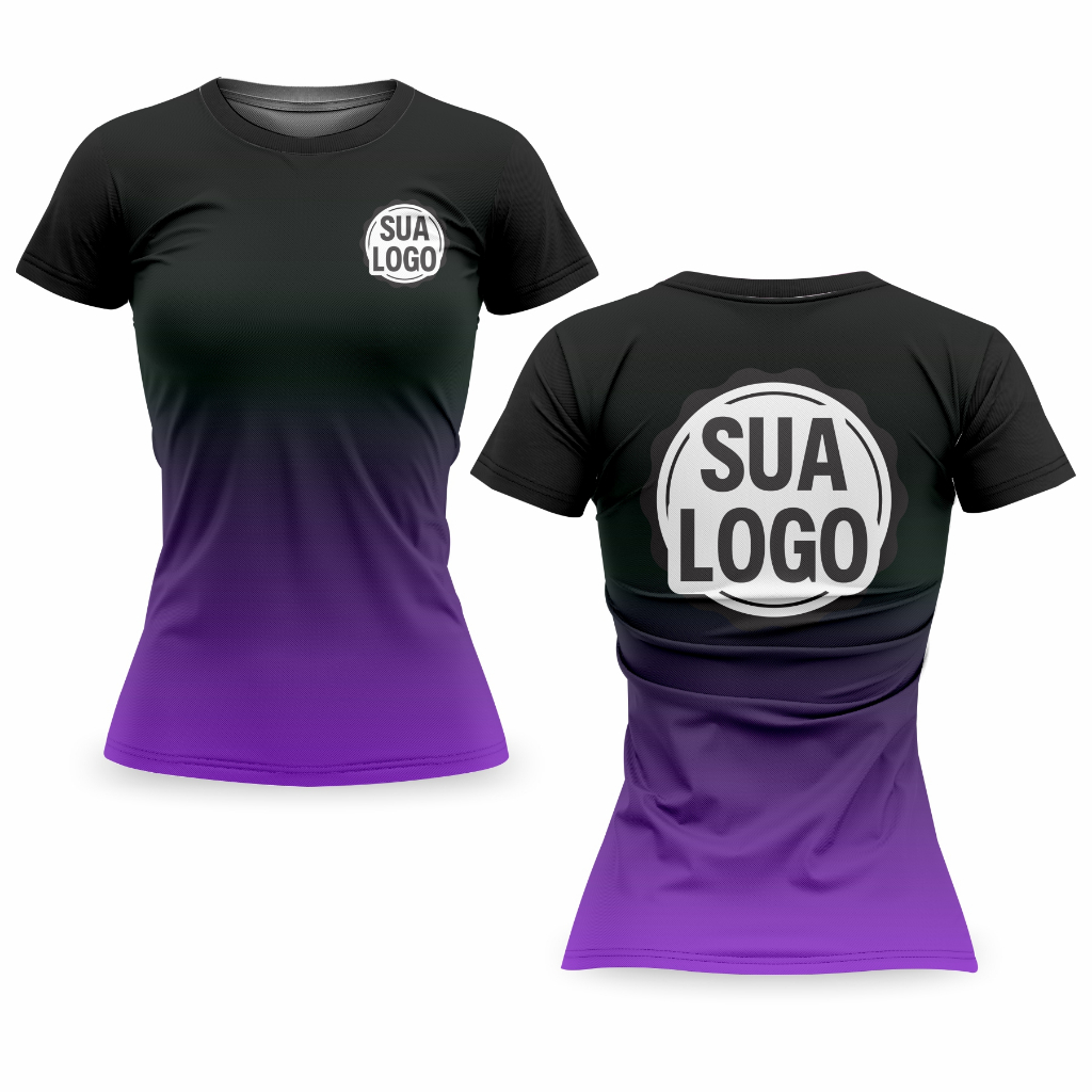 Kit 5 Camisetas Personalizadas Feminina Masculina Dry Fit Esportiva Degradê Profissões