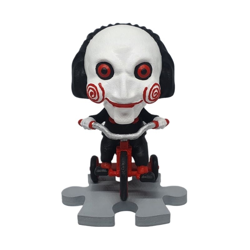 Jogos Mortais SAW Bonecos de Terror Billy e Jigsaw - Arte em Miniaturas