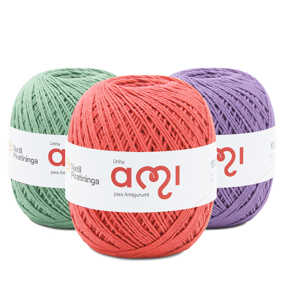 Linha Ami para Amigurumi Têxtil Piratininga 250mts 130g TEX 516