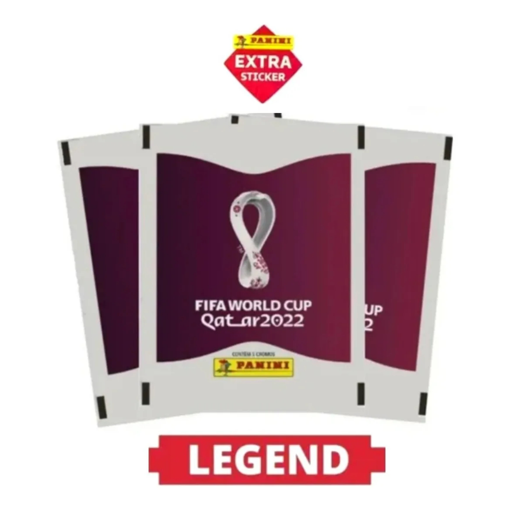 Pacote Contendo 1 Figurinha Legend Extra Originial Copa 2022 Qatar