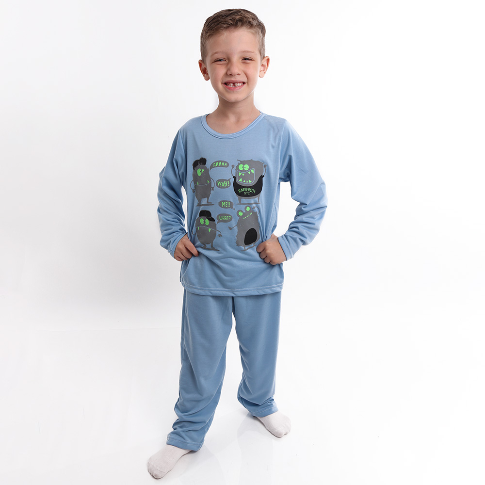 PIJAMA INFANTIL MANGA LONGA E CALÇA ROBLOX MENINA