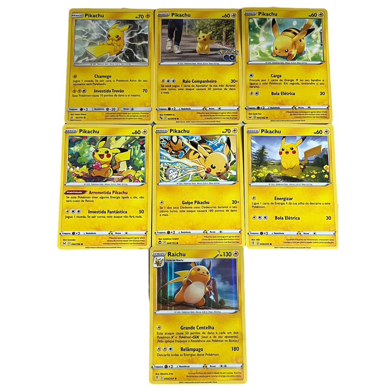 Card Raichu 40/99 Pokemon Raro Original