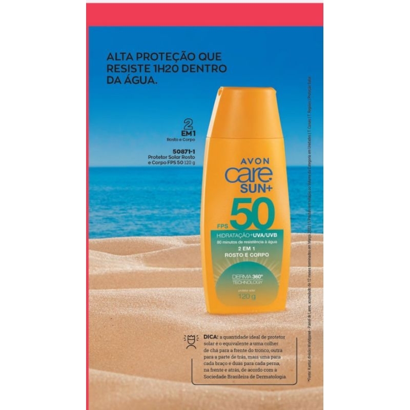 Protetor Solar Rosto e Corpo FPS 50 120g | Shopee Brasil