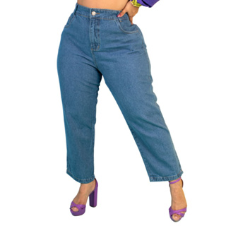 Calça Jeans Plus Size 48 ao 56 Lycra Elastano Cós Alto