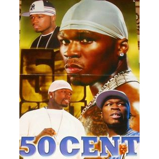Poster Premium adesivado - 50 Cent rap | Shopee Brasil