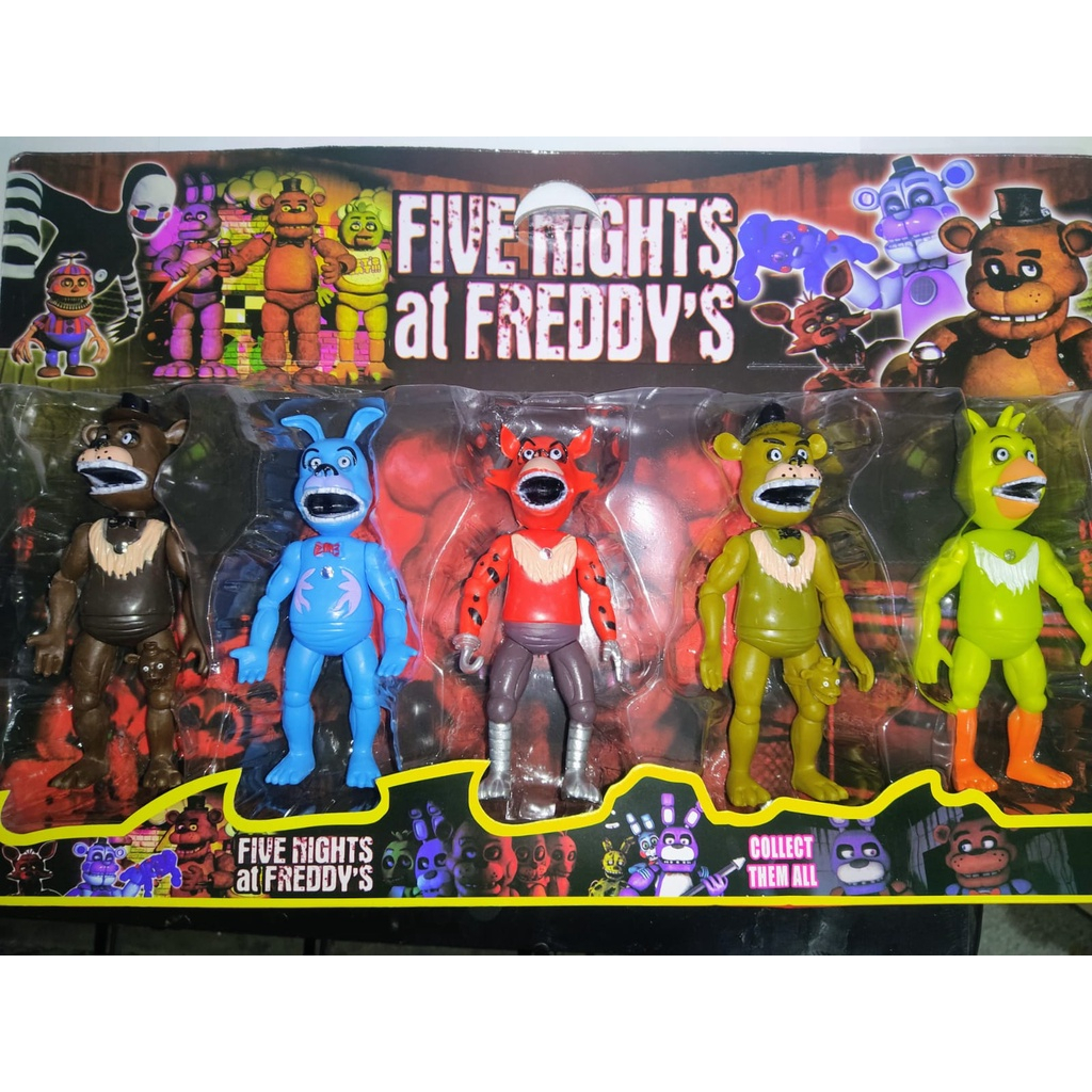 Kit 8 Bonecos Five Nights At Freddy's - Kawaii Fnaf