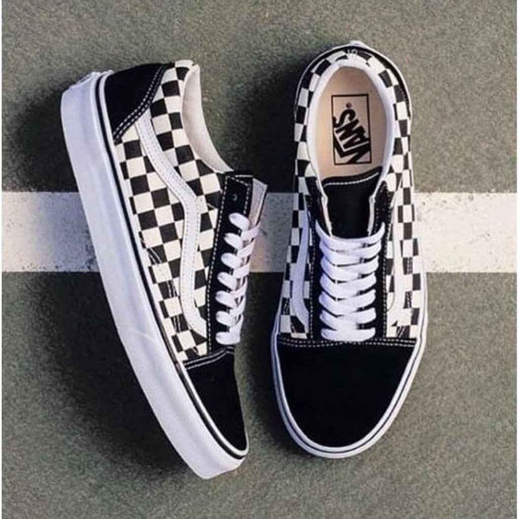 Tenis xadrez Vans casual unissex-masculino-feminino | Shopee Brasil