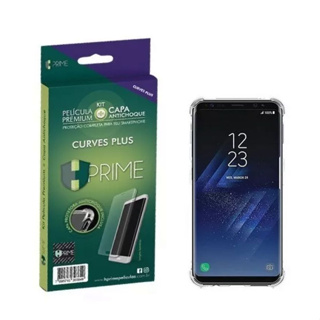 Kit Película Hprime Curves Versão 3 Galaxy S7 Flat Capa Tpu