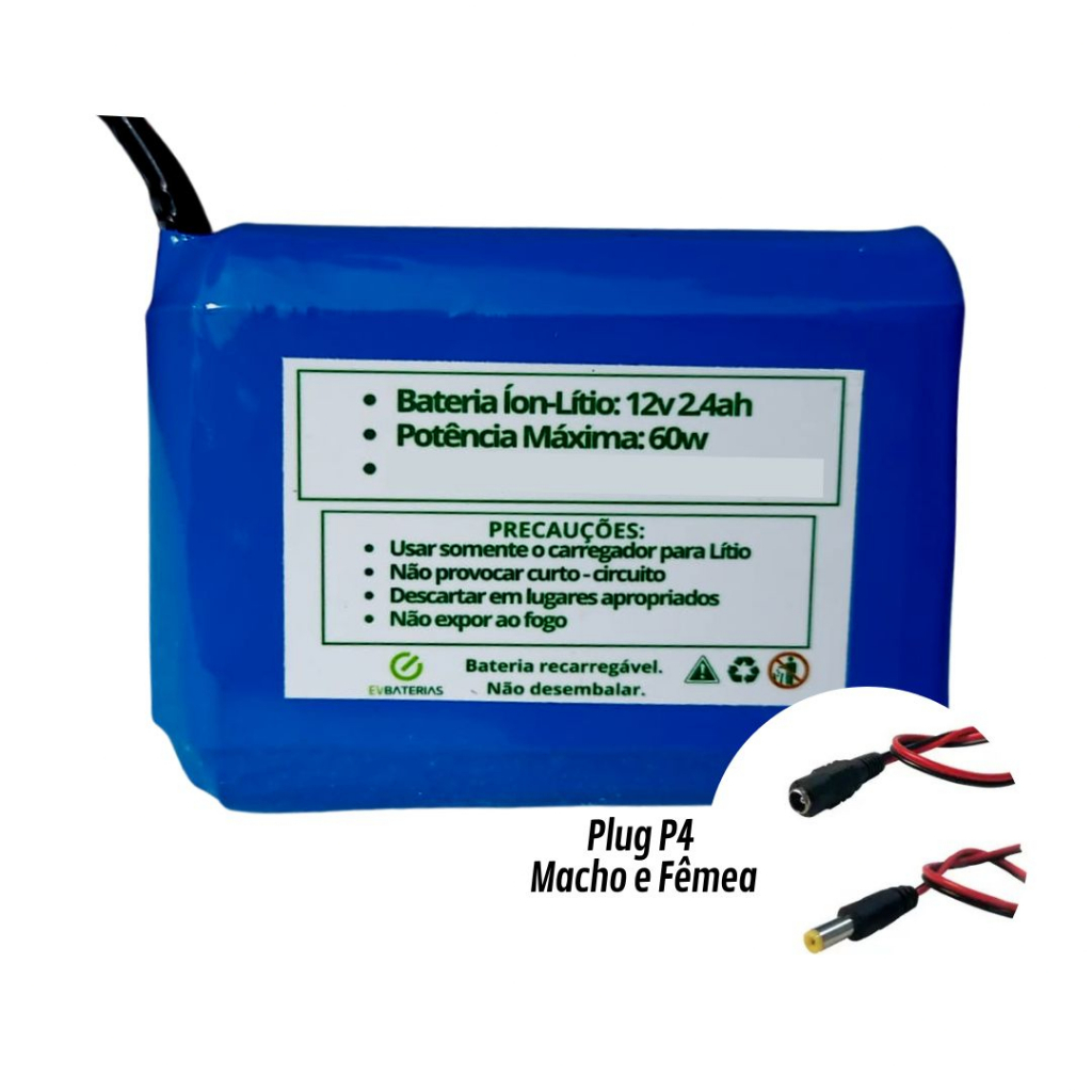 Bateria Litio Para Fita De Led 12v 2,2ah