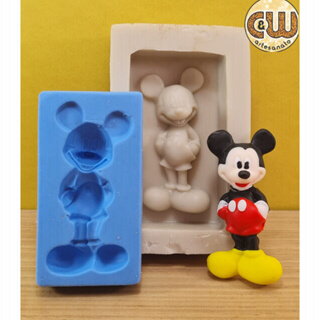 Molde Silicone Mickey Corpo Inteiro Confeitaria e Artesanato - Biscuit - Festa