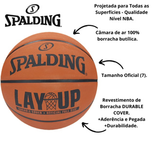 Bola de Basquete Spalding Lay-up Tamanho 7 - Amarelo e Azul