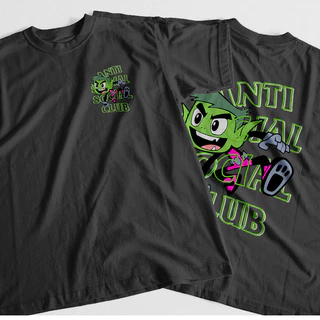 Camiseta Anti Social Social Personagem Mutante Desenho Jovens Titãs Novo!