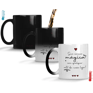 Caneca Mágica Personalizada com Qualquer Arte da Loja Presente Namorados Criativo