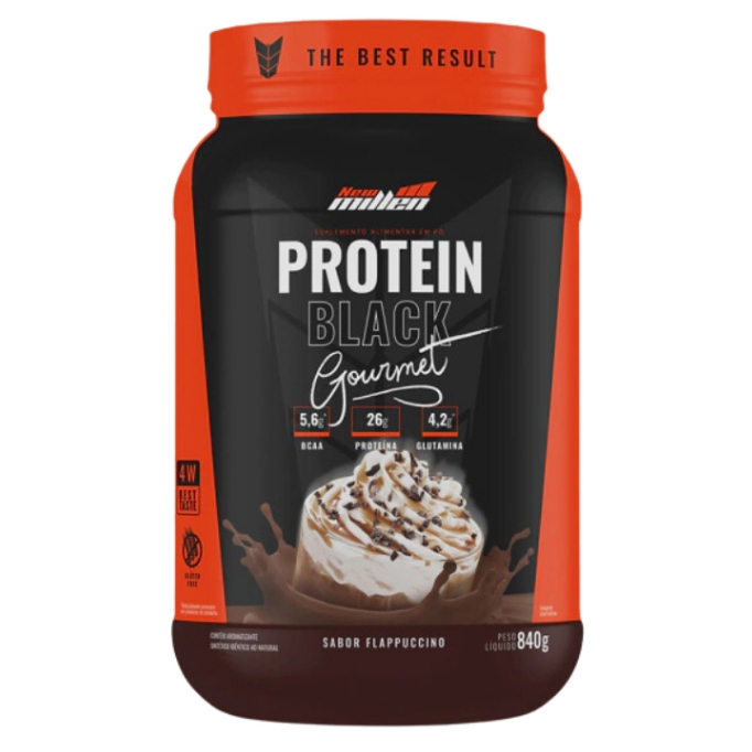 Whey Protein Black Gourmet 4W Concentrado 840g – New Millen