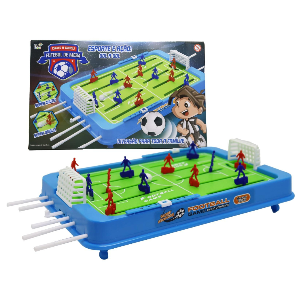 Mini Jogo De Futebol Arena Gol a Gol Estilo Pebolim Brinquedo Esporte E ...