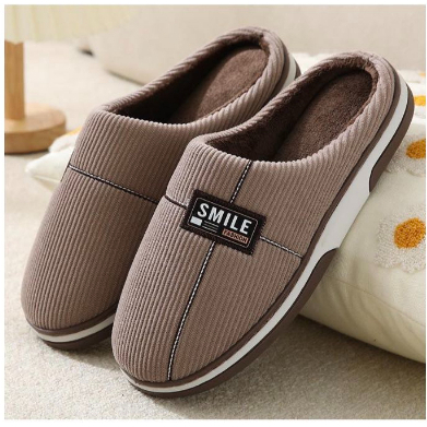 Sapato Sport/Chinelo pantufa com pelo inverno adulto masculino/PU24-207