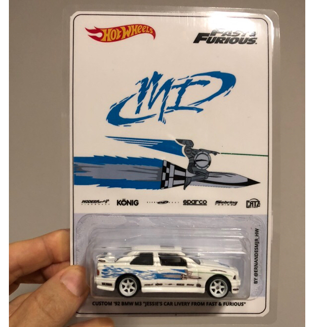 Custom Hot Wheels ‘92 BMW M3 Velozes & Furiosos