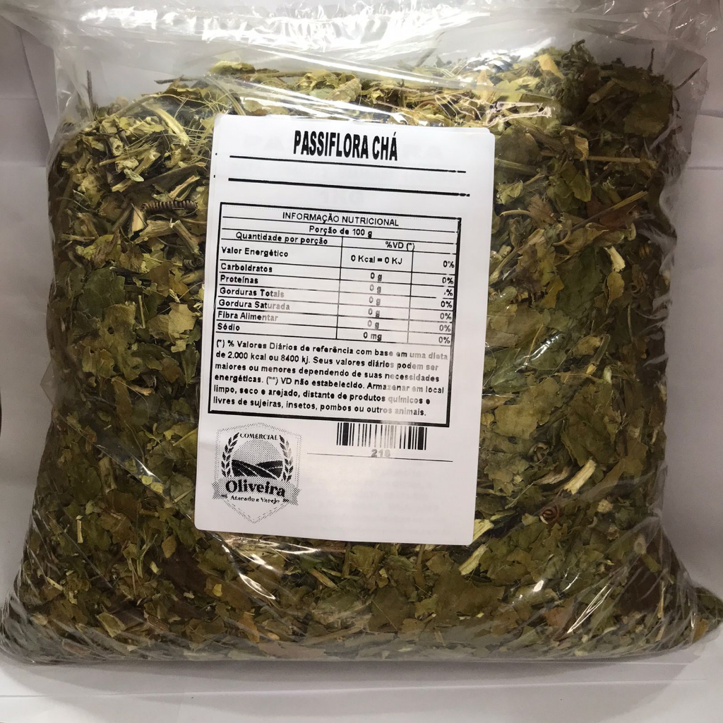 Passiflora Chá - Folhas De Maracujá 1kg