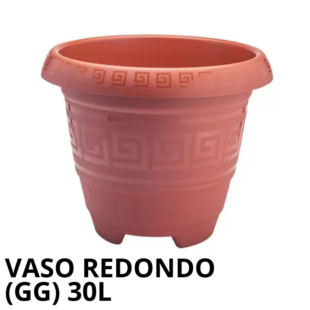 VASO REDONDO 30L (GG) - TERRACOTA - VASO PARA PLANTAS