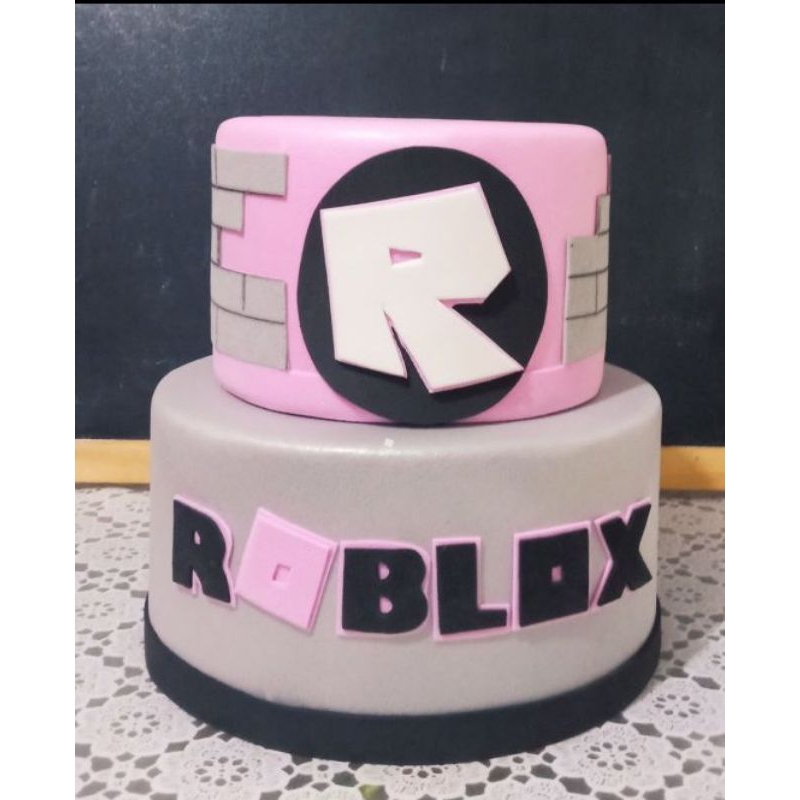 ROBLOX Mundo Virtual Sandbox Menina Rosa Aniversário Tema Festa