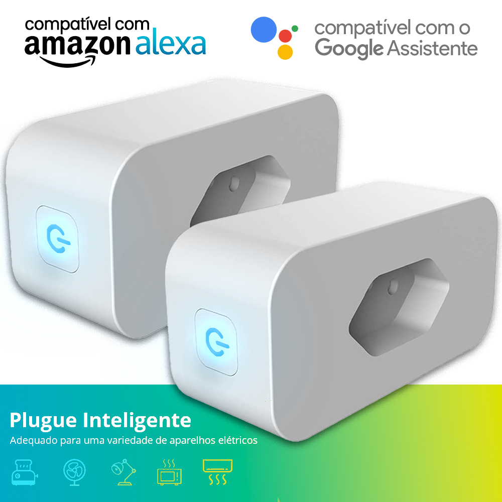 Tomada Inteligente Smart Wifi | Alexa e Google Home Automação Casa Inteligente