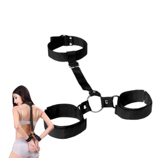 Kit 3 Algemas Bdsm Dominação Sexual Prender Pescoço E Mãos
