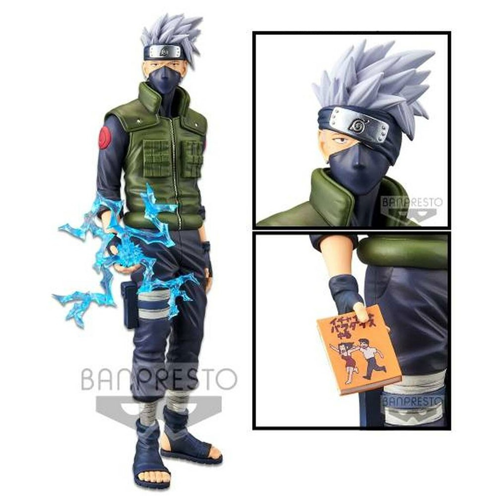 Boneco Naruto Shippuden Hatake Kakashi Grandista Nero - Bandai