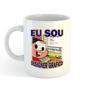 Caneca Design Gráfico - Meme - Porcelana - 325ml - Exclusiva