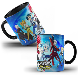 Beyblade burst: shu kurenai branco caneca de café chá da tarde copos de  natal caneca cerâmica 330ml para o café beyblade burst beybl