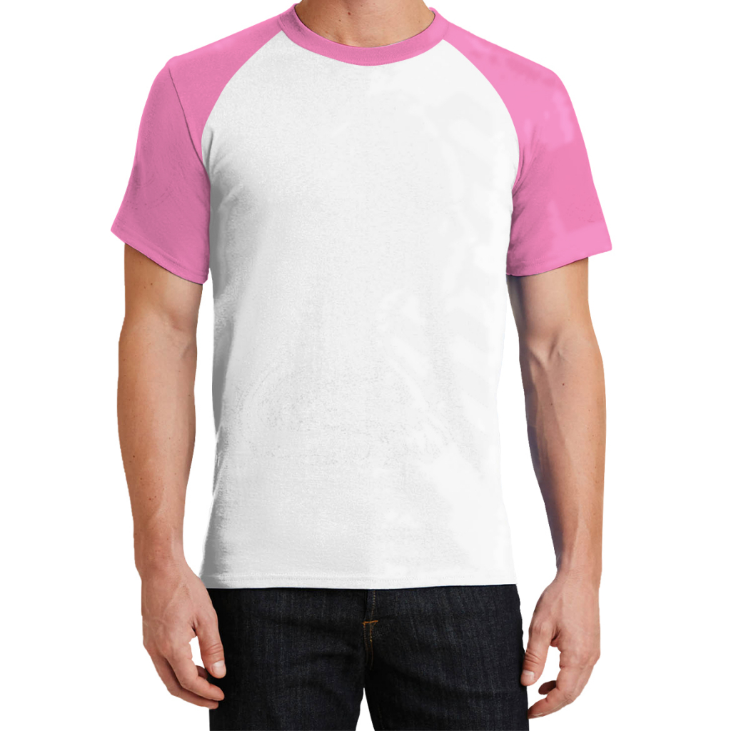 Camiseta Lisa Raglan Manga Colorida | Shopee Brasil