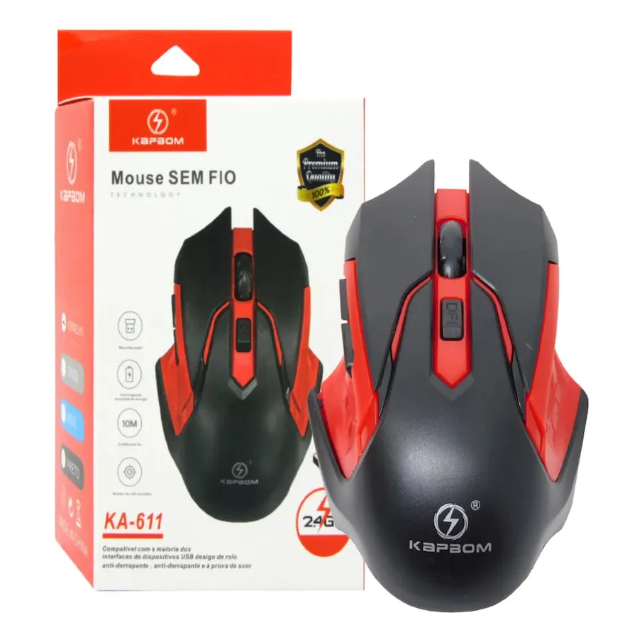 Mouse Gamer sem Fio USB Kapbom KA611 Shopee Brasil