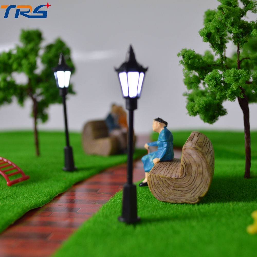 15 Mini Postes De Luz Led Praça Maquetes Terrário Modelismo ...
