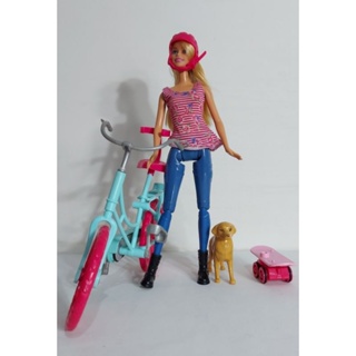 Boneca Barbie Ciclista Com Acessórios Original Mattel